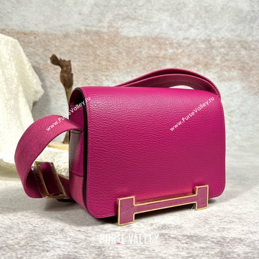 Hermes Geta Bag in Chevre Mysore Leather Rosy 2024(Full Handmade) (XYA-24111503)