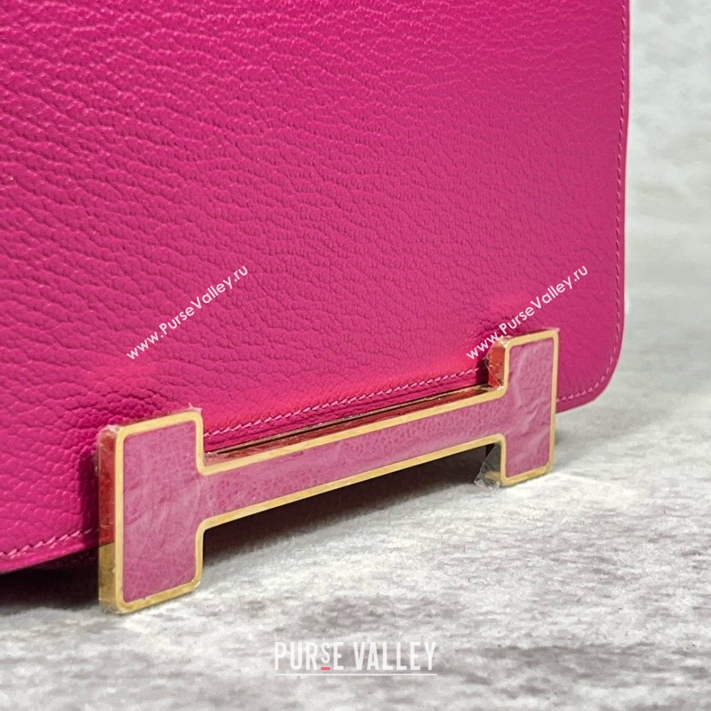 Hermes Geta Bag in Chevre Mysore Leather Rosy 2024(Full Handmade) (XYA-24111503)