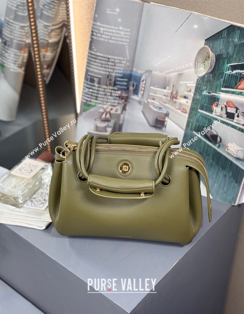 Loewe Small Madrid bag in supple calfskin Green 2025 012452 (nana-250925040)