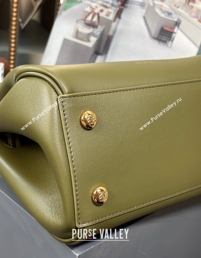 Loewe Small Madrid bag in supple calfskin Green 2025 012452 (nana-250925040)