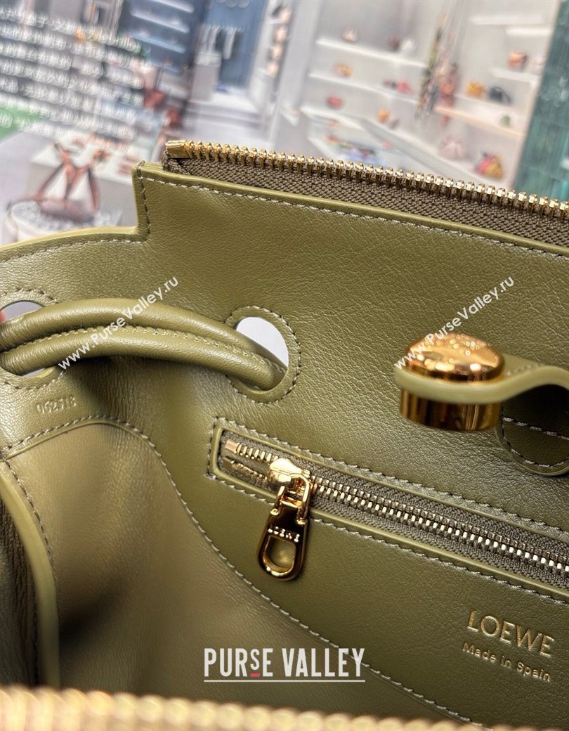 Loewe Small Madrid bag in supple calfskin Green 2025 012452 (nana-250925040)