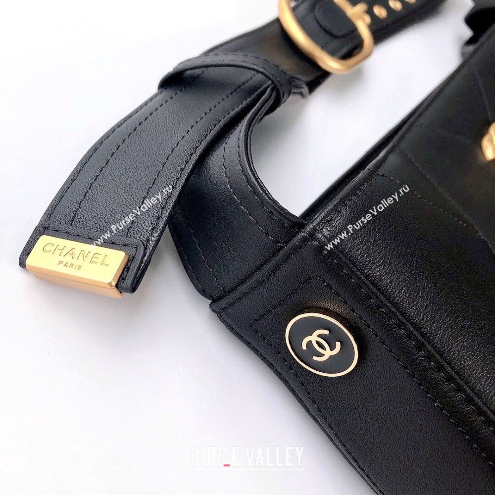 Chanel Maxi Hobo Bag in Calfskin AS2845 Black 2021  (YUND-211117067)