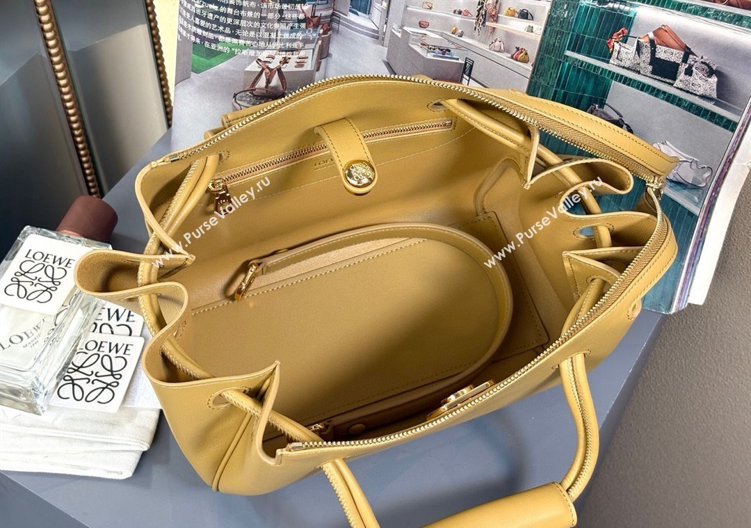 Loewe Small Madrid bag in supple calfskin Yellow 2025 012452 (nana-250925041)