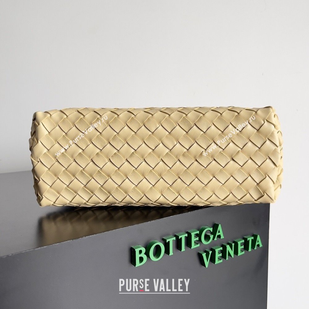 Bottega Veneta Medium Andiamo Top Handle Bag in Intrecciato Leather 743572 Yellow 2024 (MS-24042412)