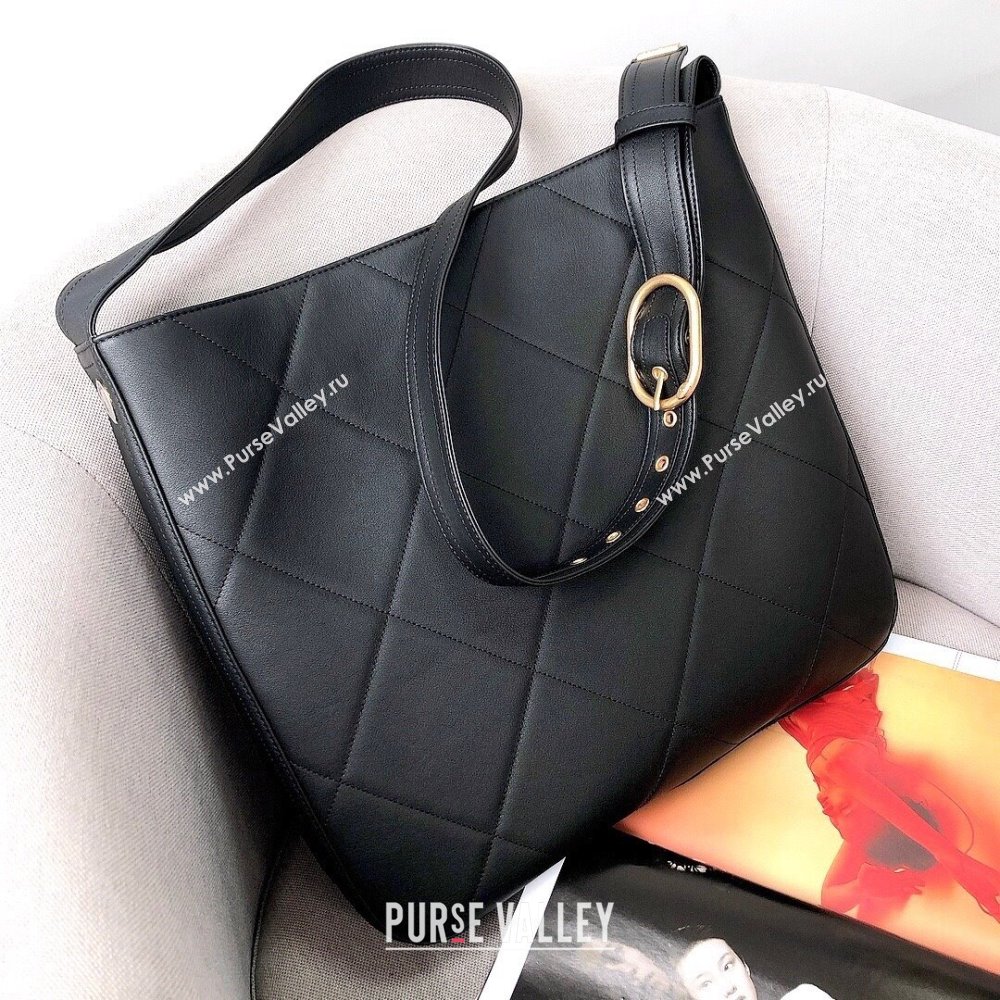 Chanel Maxi Hobo Bag in Calfskin AS2845 Black 2021  (YUND-211117067)