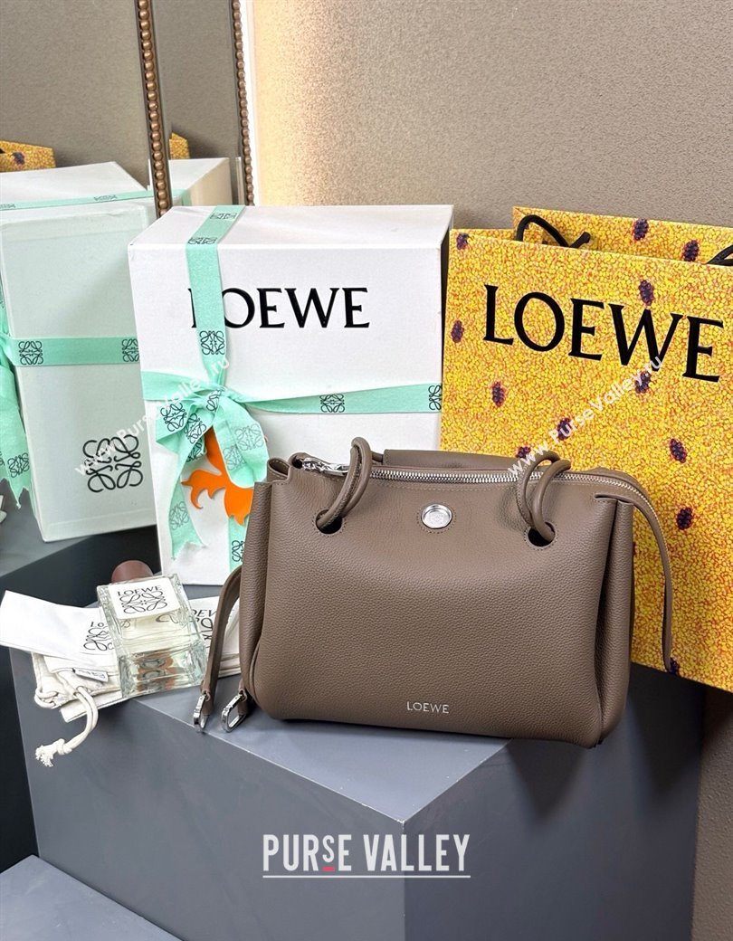 Loewe Small Madrid bag in supple calfskin Taupe 2025 012452 (nana-250925042)
