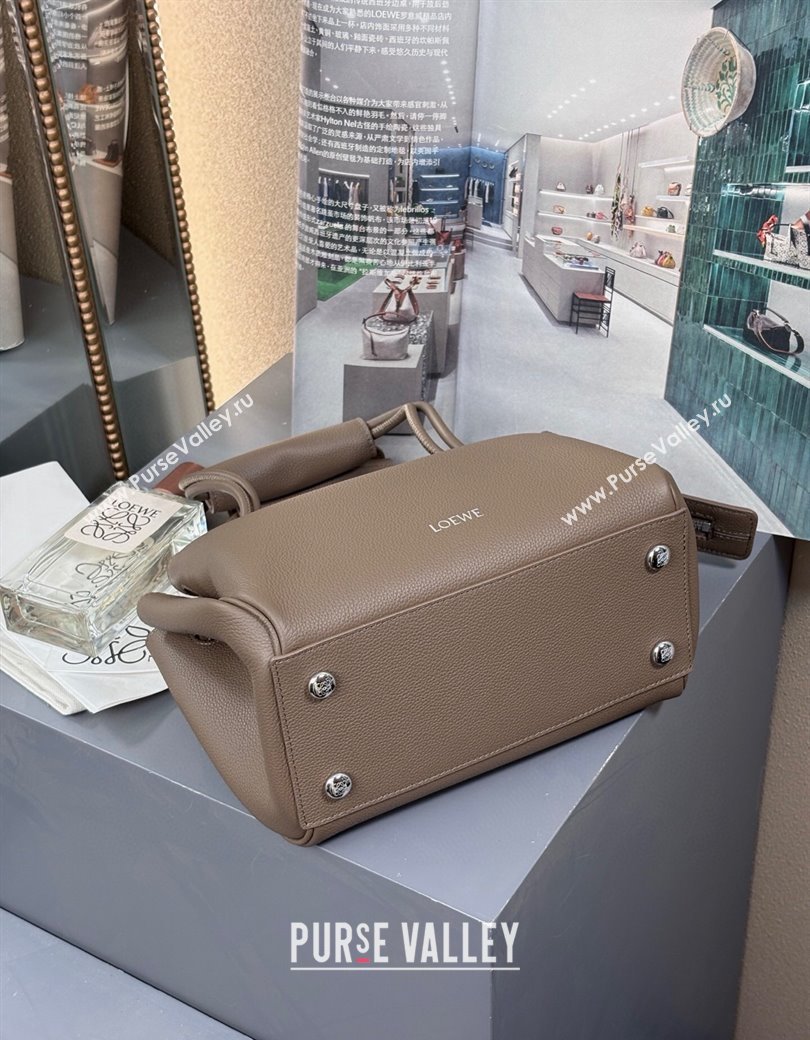 Loewe Small Madrid bag in supple calfskin Taupe 2025 012452 (nana-250925042)