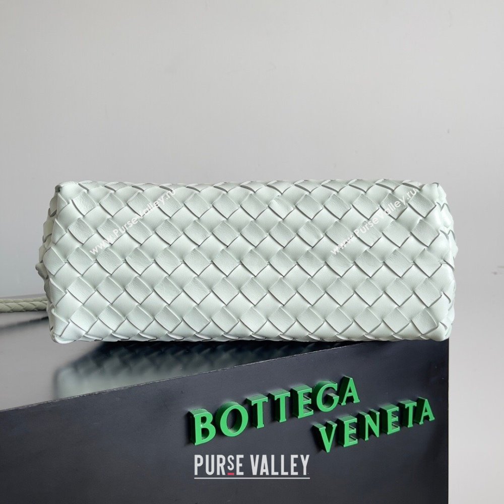 Bottega Veneta Medium Andiamo Top Handle Bag in Intrecciato Leather 743572 Mint Green 2024 (MS-24042413)