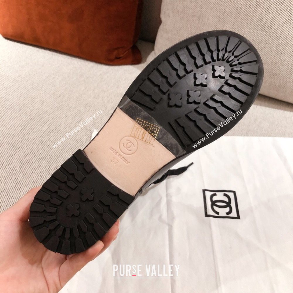 Chanel Quilted Calfskin Short Ankle Boots Black 2020 (KL-20111705)