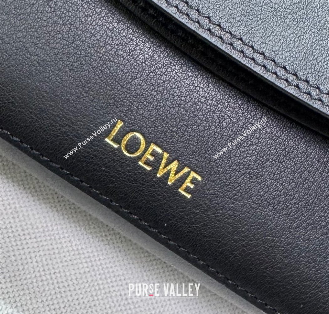 Loewe Medium Ola bag in smooth calfskin Black 2025 012518 (nana-250925043)