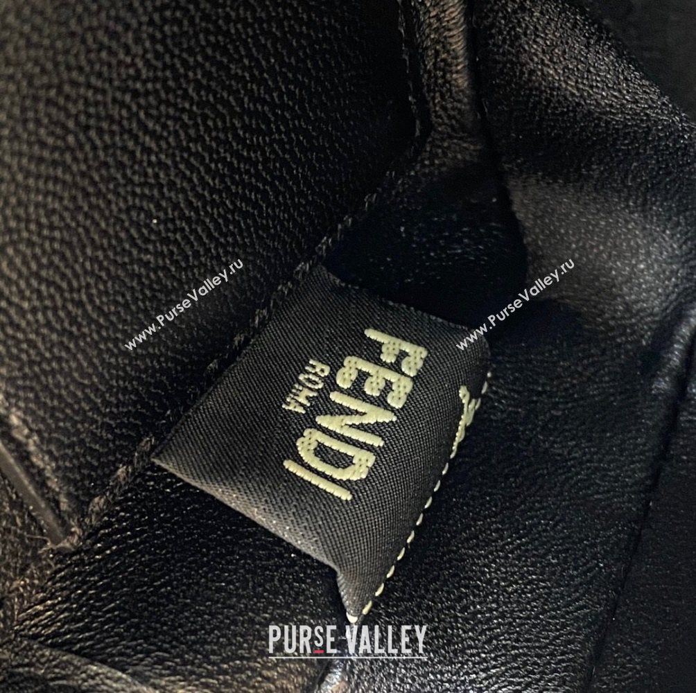 Fendi Nano Baguette Charm in Black Grained Leather 2021 (CL-21032018)