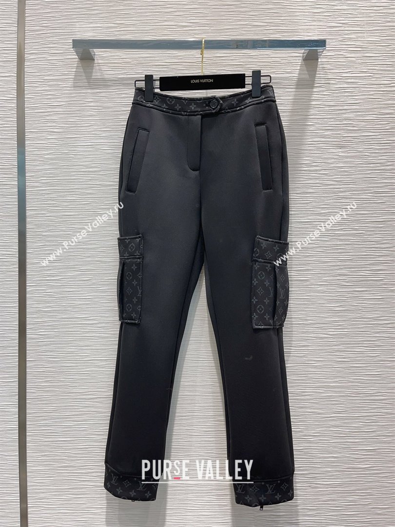 Louis Vuitton Monogram Jacket and Pants LV102012 Black 2023 (Q-23102012)