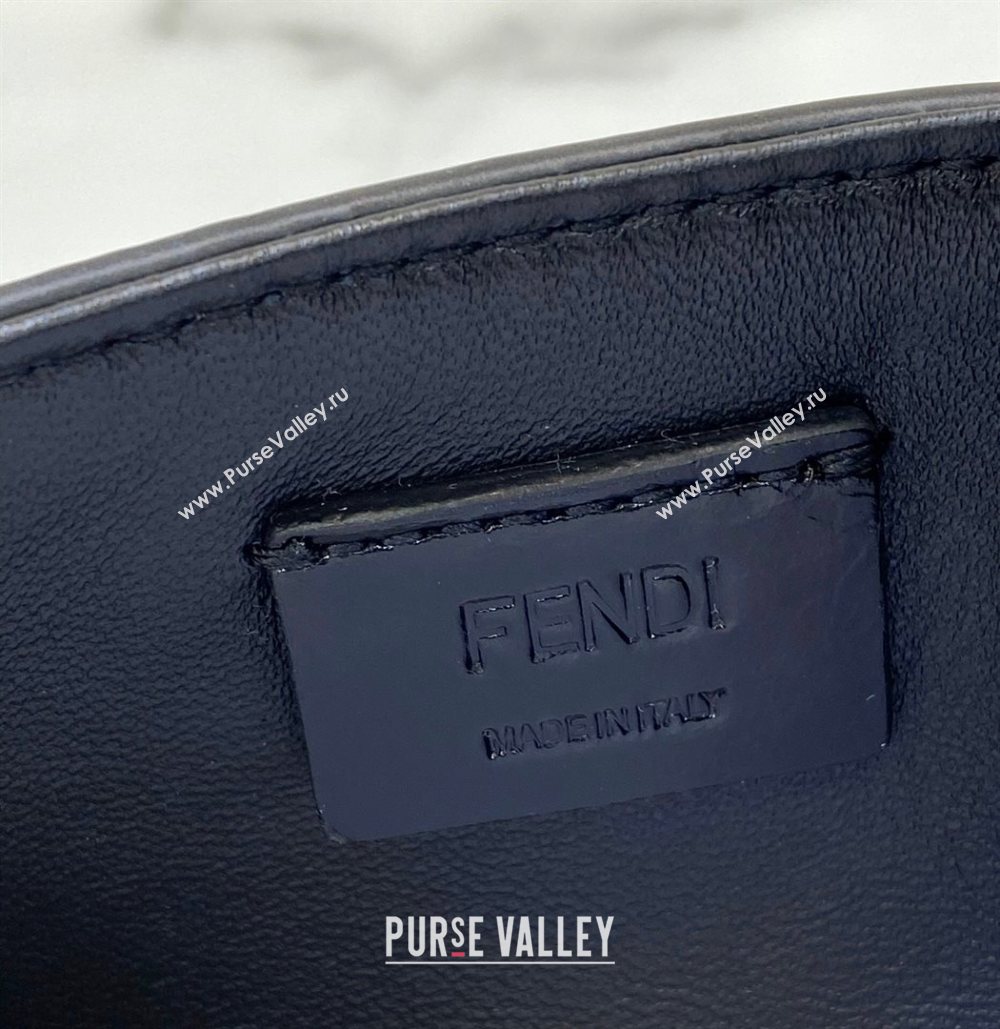 Fendi Nano Baguette Charm in Black Grained Leather 2021 (CL-21032018)