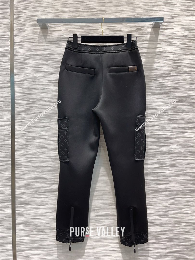 Louis Vuitton Monogram Jacket and Pants LV102012 Black 2023 (Q-23102012)