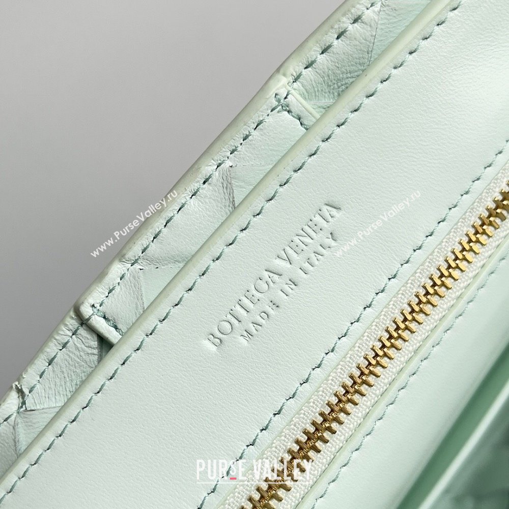 Bottega Veneta Small Andiamo Top Handle Bag in Intrecciato Leather 743568 Mint Green 2024 (MS-24042416)