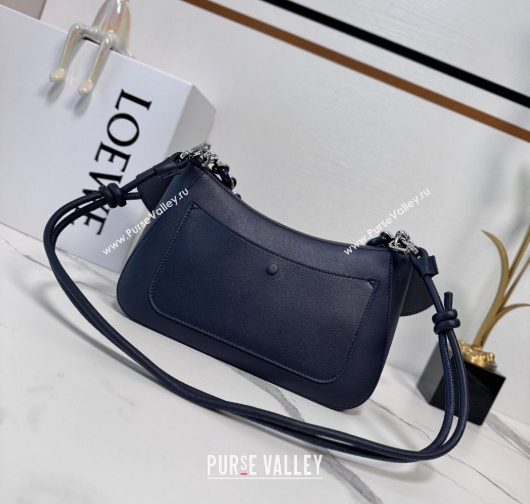 Loewe Medium Ola bag in smooth calfskin Blue 2025 012518 (nana-250925045)