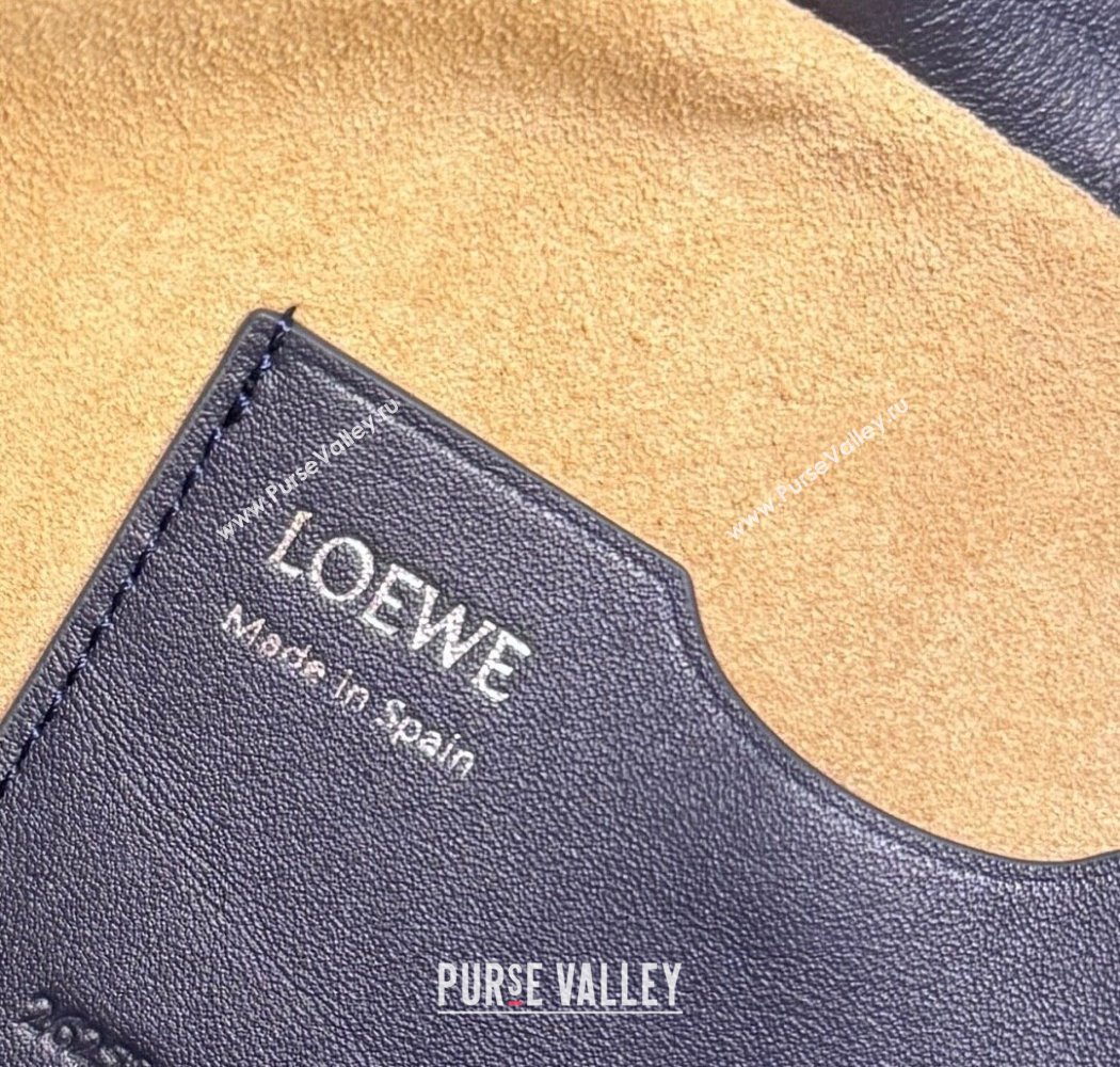 Loewe Medium Ola bag in smooth calfskin Blue 2025 012518 (nana-250925045)