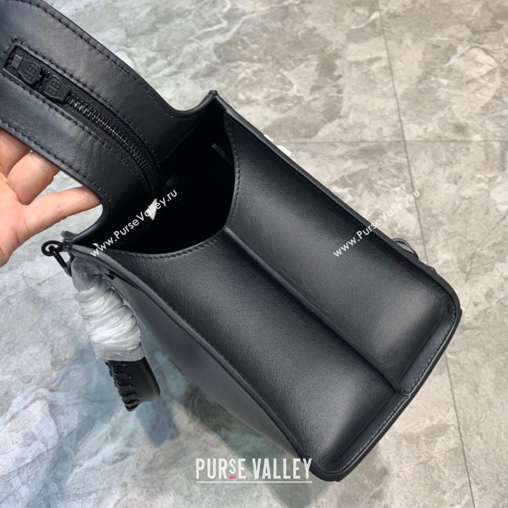 Balenciaga Neo Matte Classic Small Top Handle Bag in Smooth Calfskin All Black 2020 (JM-21010436)