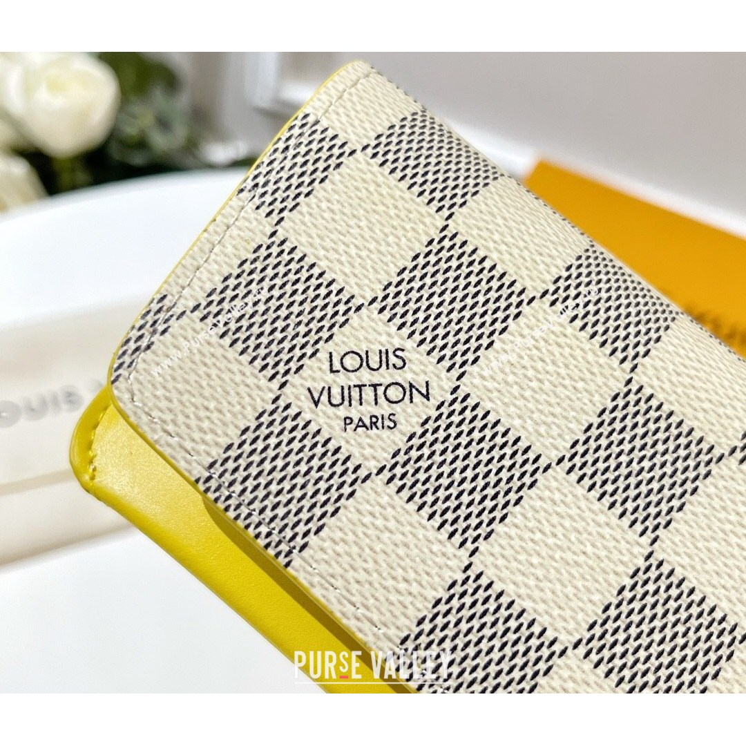 Louis Vuitton Woody Glasses Case Damier Azur Canvas/Yellow 2021 (HY-21082104)