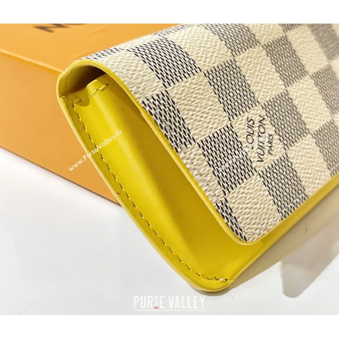 Louis Vuitton Woody Glasses Case Damier Azur Canvas/Yellow 2021 (HY-21082104)