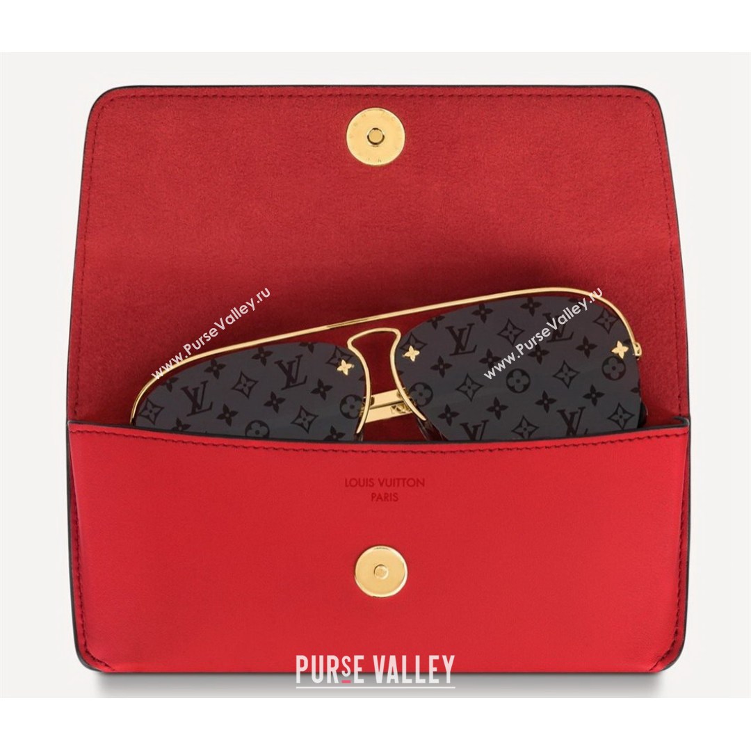 Louis Vuitton Woody Glasses Case Monogram Canvas /Red 2021 (HY-21082103)