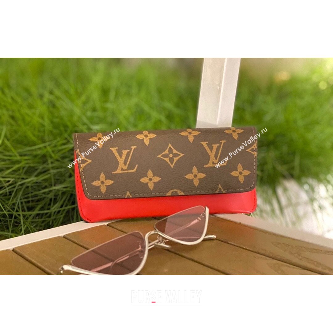 Louis Vuitton Woody Glasses Case Monogram Canvas /Red 2021 (HY-21082103)