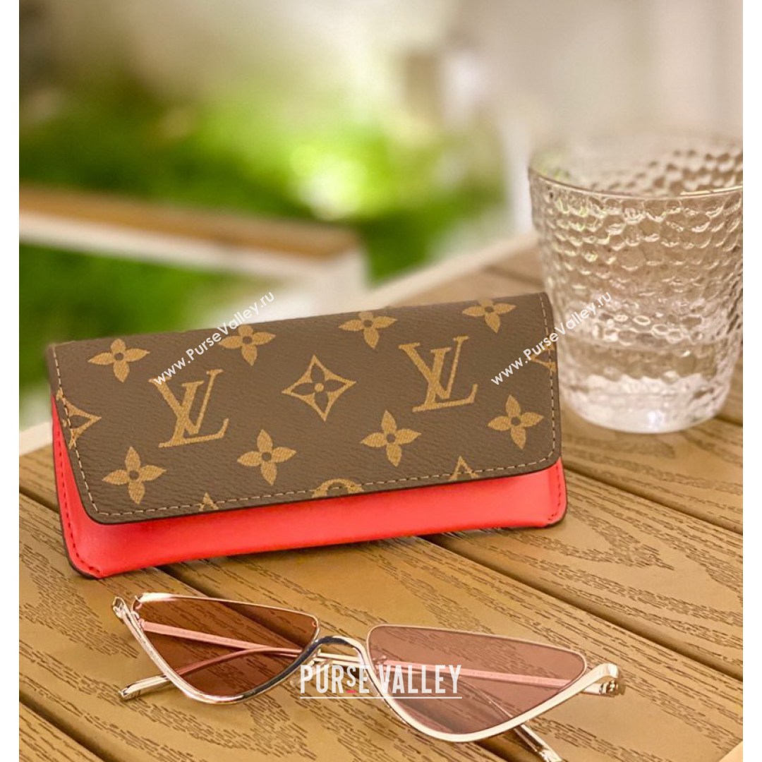 Louis Vuitton Woody Glasses Case Monogram Canvas /Red 2021 (HY-21082103)