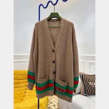 Gucci Knit Cardigan G102017 Brown 2023 (Q-23102014)