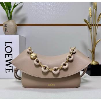 Loewe Medium Ola bag in smooth calfskin Sand Beige 2025 012518 (nana-250925047)