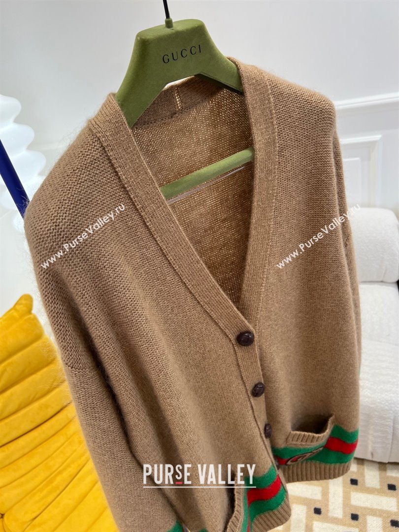 Gucci Knit Cardigan G102017 Brown 2023 (Q-23102014)