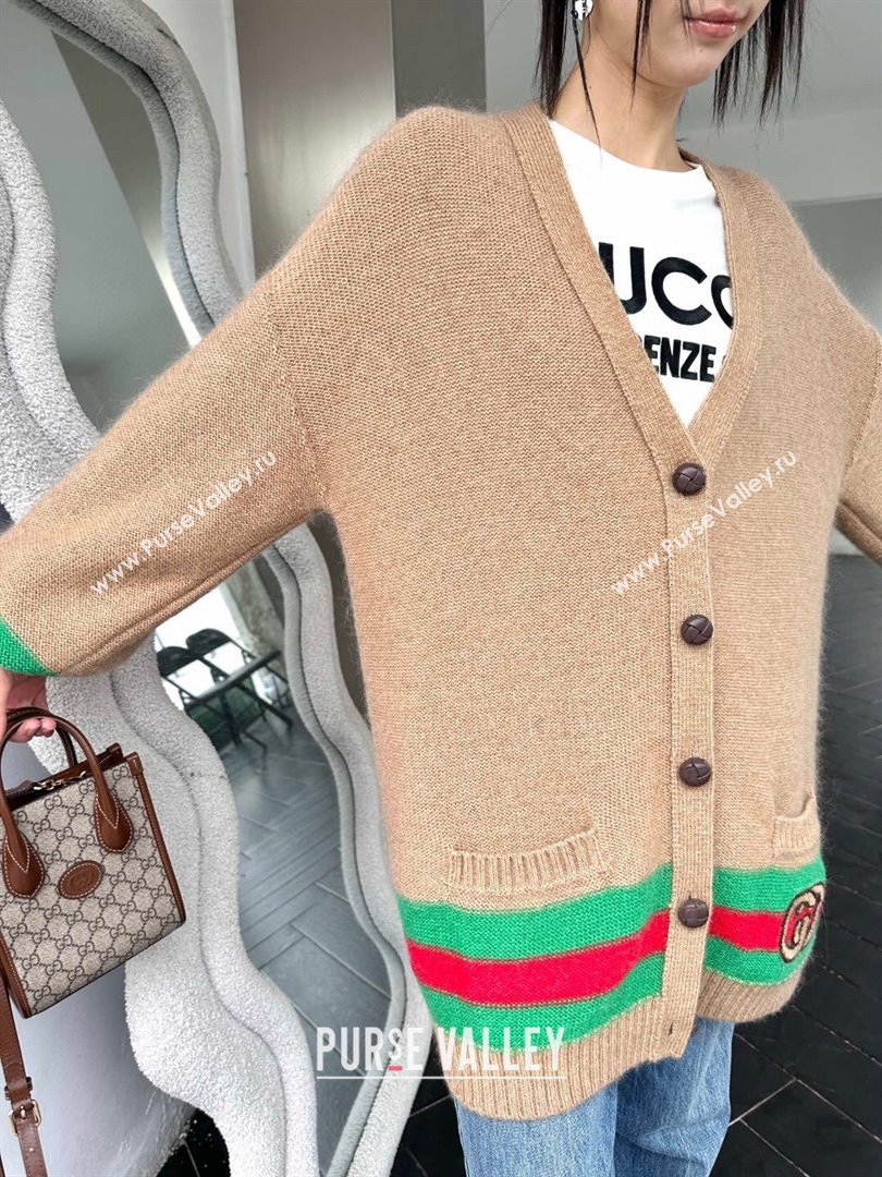 Gucci Knit Cardigan G102017 Brown 2023 (Q-23102014)