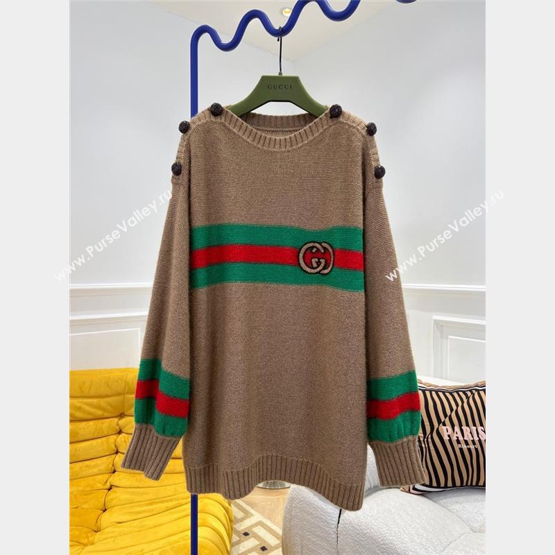 Gucci Knit Sweater G102017 Brown 2023 (Q-23102017)