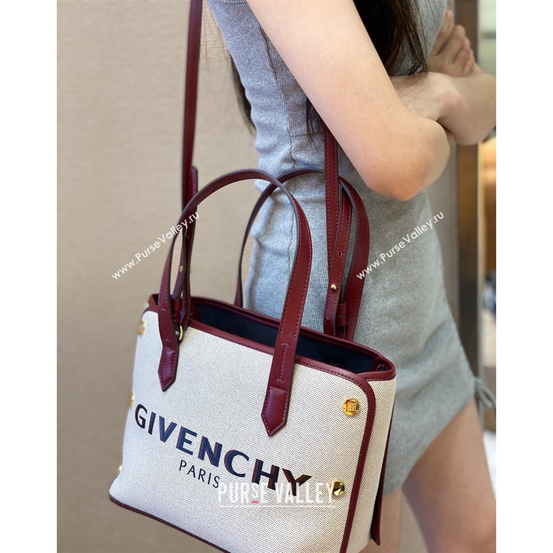 Givenchy Mini Bond White Canvas Tote bag Brown 2021 (YS-21091322)