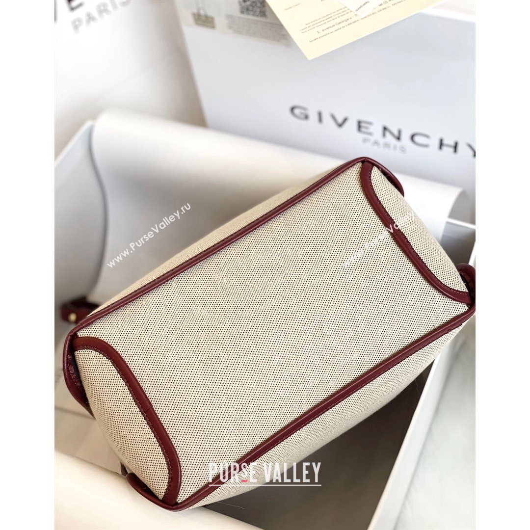 Givenchy Mini Bond White Canvas Tote bag Brown 2021 (YS-21091322)