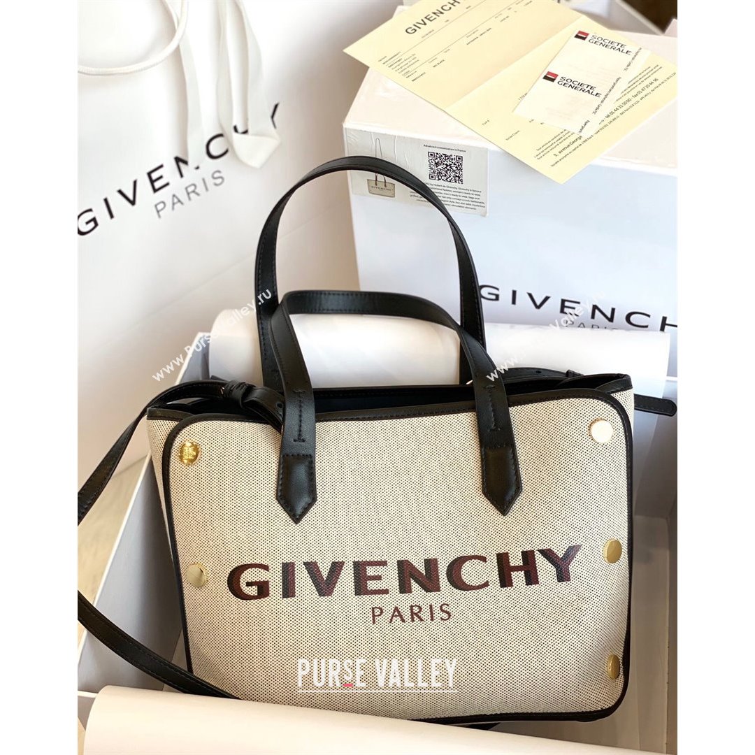 Givenchy Mini Bond White Canvas Tote bag Black 2021 (YS-21091323)