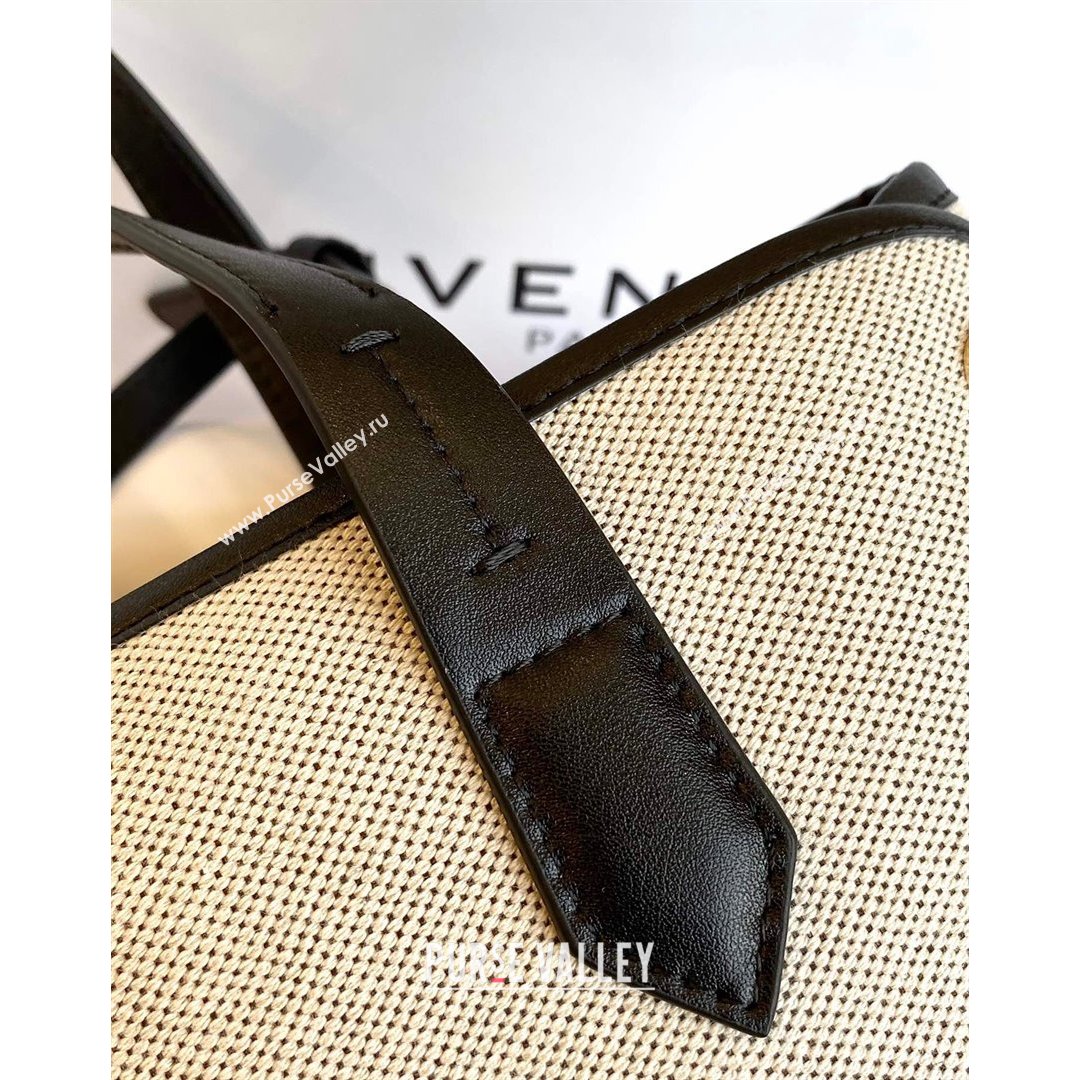 Givenchy Mini Bond White Canvas Tote bag Black 2021 (YS-21091323)