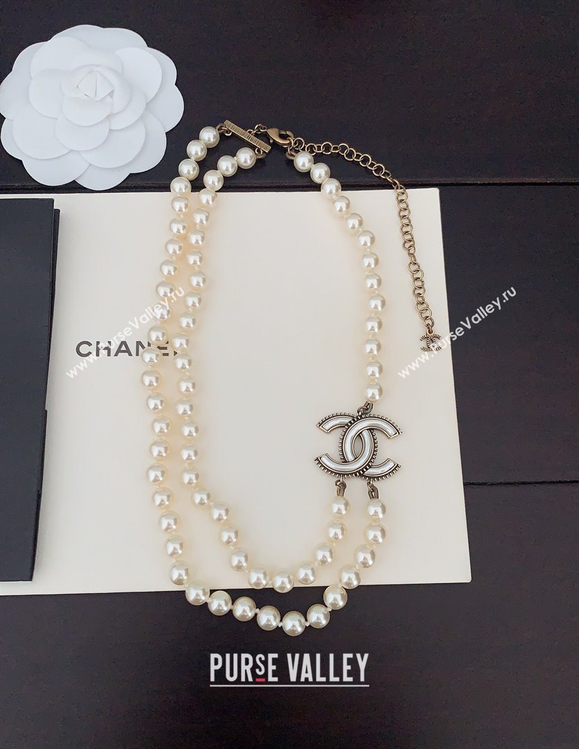 Chanel Pearls Short Necklace CH111923 2024 (YF-24111923)