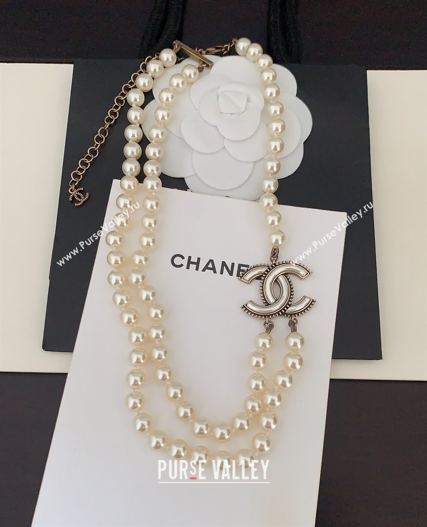 Chanel Pearls Short Necklace CH111923 2024 (YF-24111923)