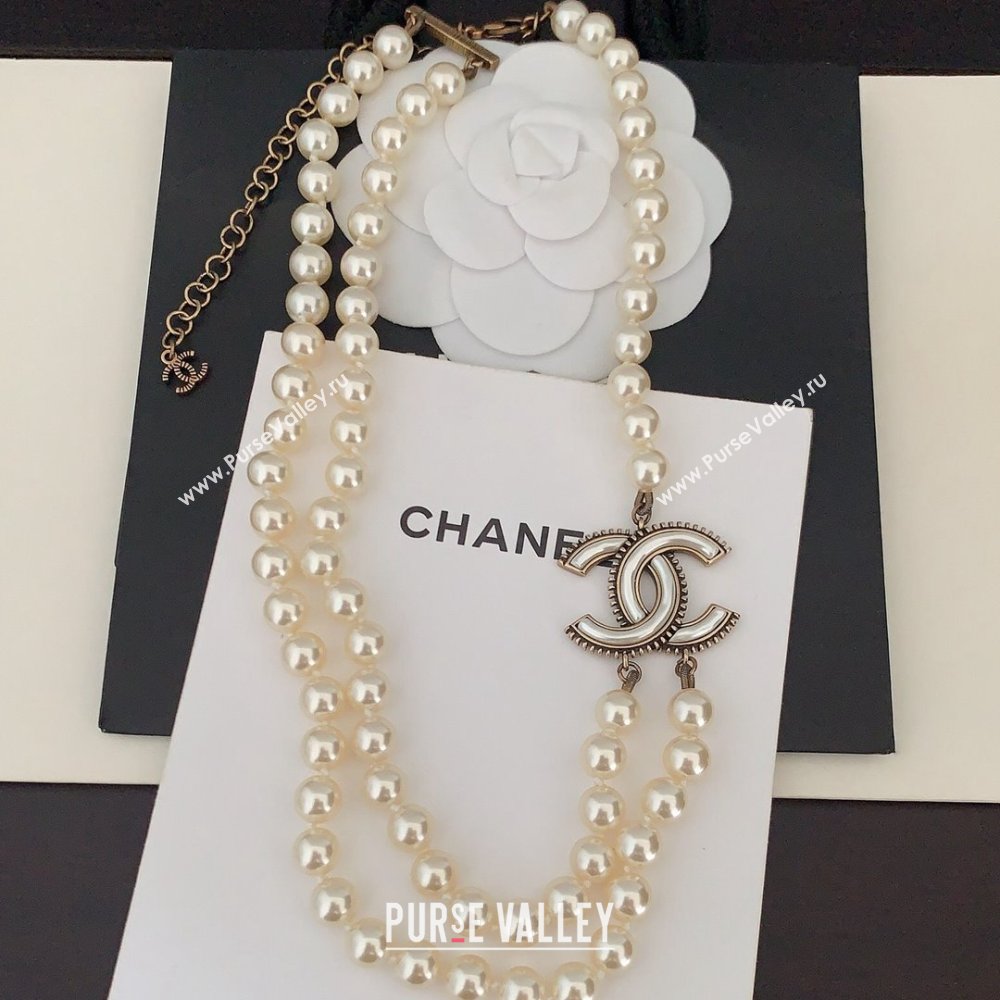 Chanel Pearls Short Necklace CH111923 2024 (YF-24111923)