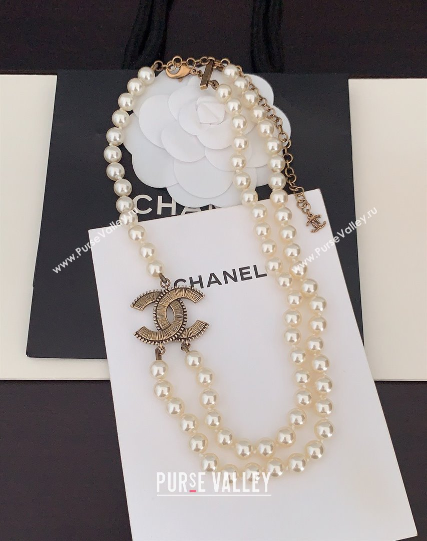 Chanel Pearls Short Necklace CH111923 2024 (YF-24111923)