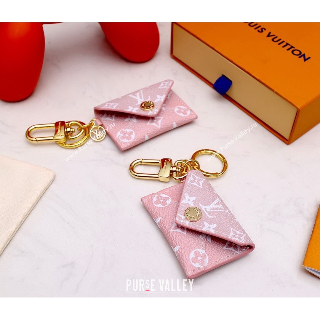 Louis Vuitton Kirigami Pouch Bag Charm and Key Holder Gradient Monogram Canvas Pink 2021 (HY-21082114)