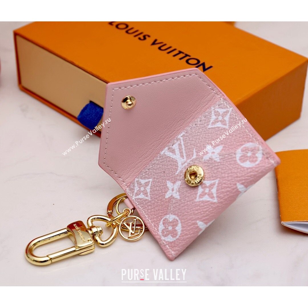 Louis Vuitton Kirigami Pouch Bag Charm and Key Holder Gradient Monogram Canvas Pink 2021 (HY-21082114)