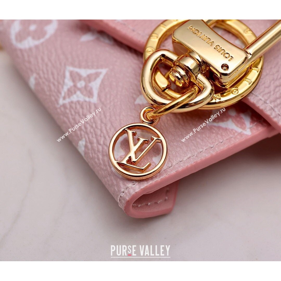 Louis Vuitton Kirigami Pouch Bag Charm and Key Holder Gradient Monogram Canvas Pink 2021 (HY-21082114)
