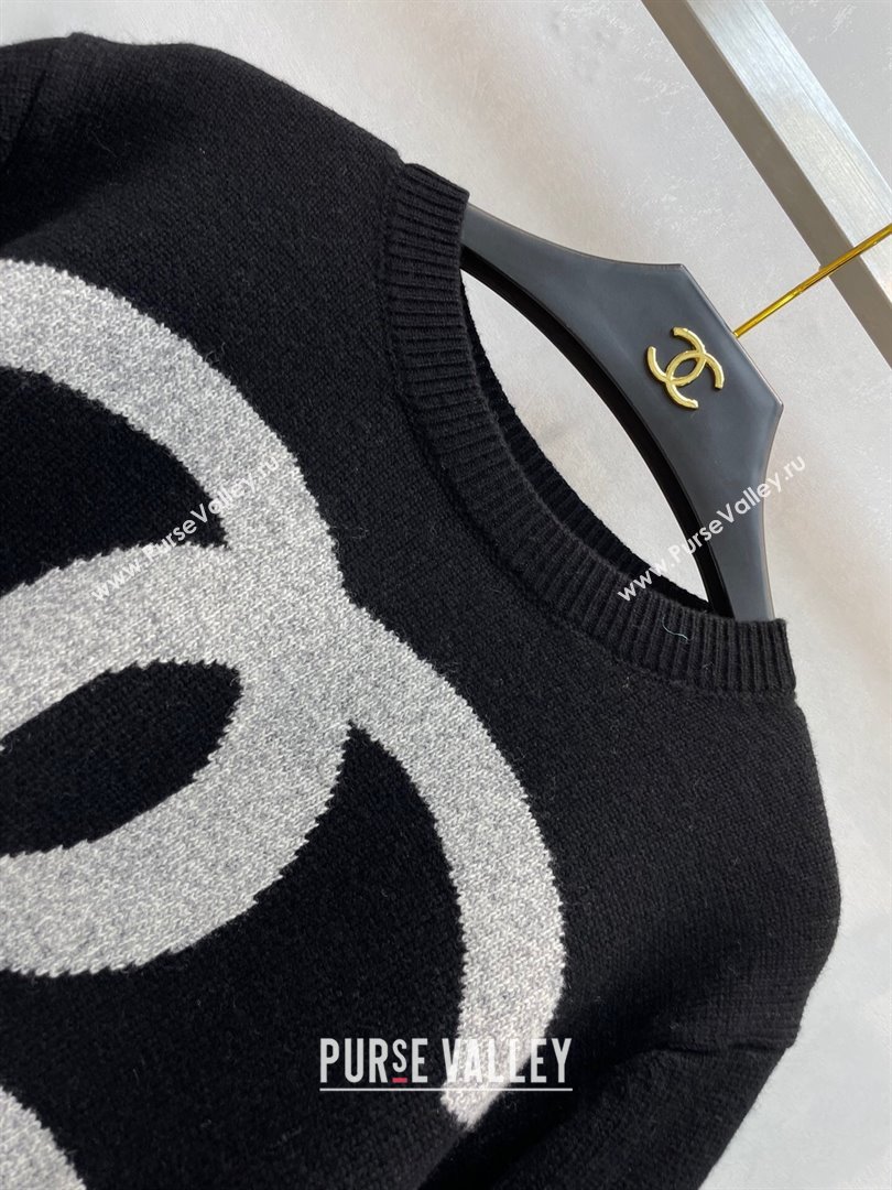 Chanel Cashmere Wool Sweater CH102040 Black 2023 (Q-23102041)