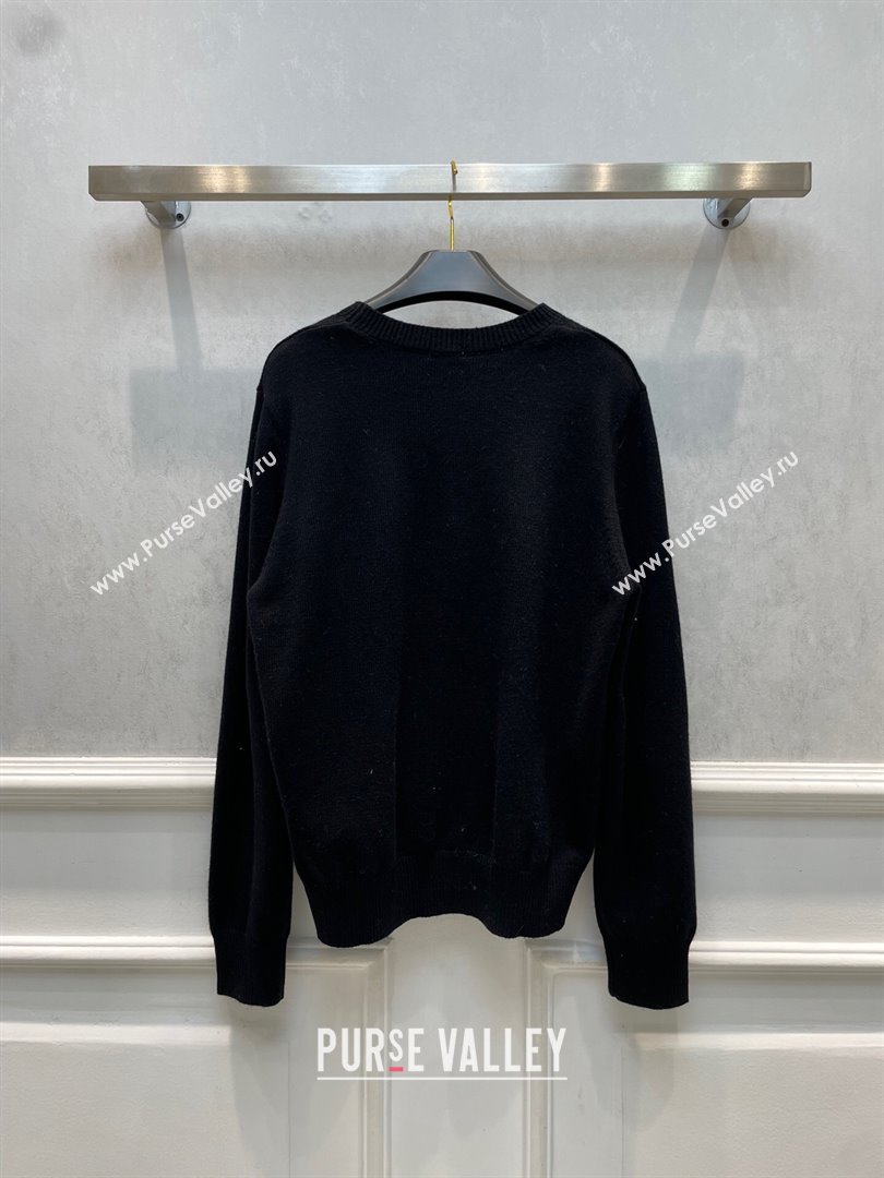 Chanel Cashmere Wool Sweater CH102040 Black 2023 (Q-23102041)