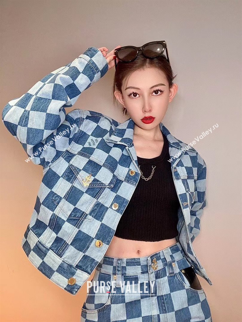 Louis Vuitton Denim Jacket LV11209 Blue 2024 (Q-2411209)