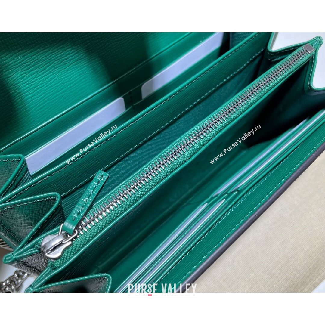 Gucci Dionysus Leather Mini Chain Bag 401231 Bright Green 2021 (DLH-21072603)