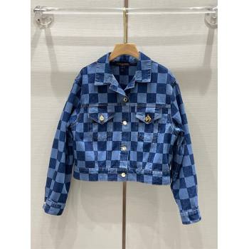 Louis Vuitton Denim Jacket LV11209 Blue 2024 (Q-2411209)