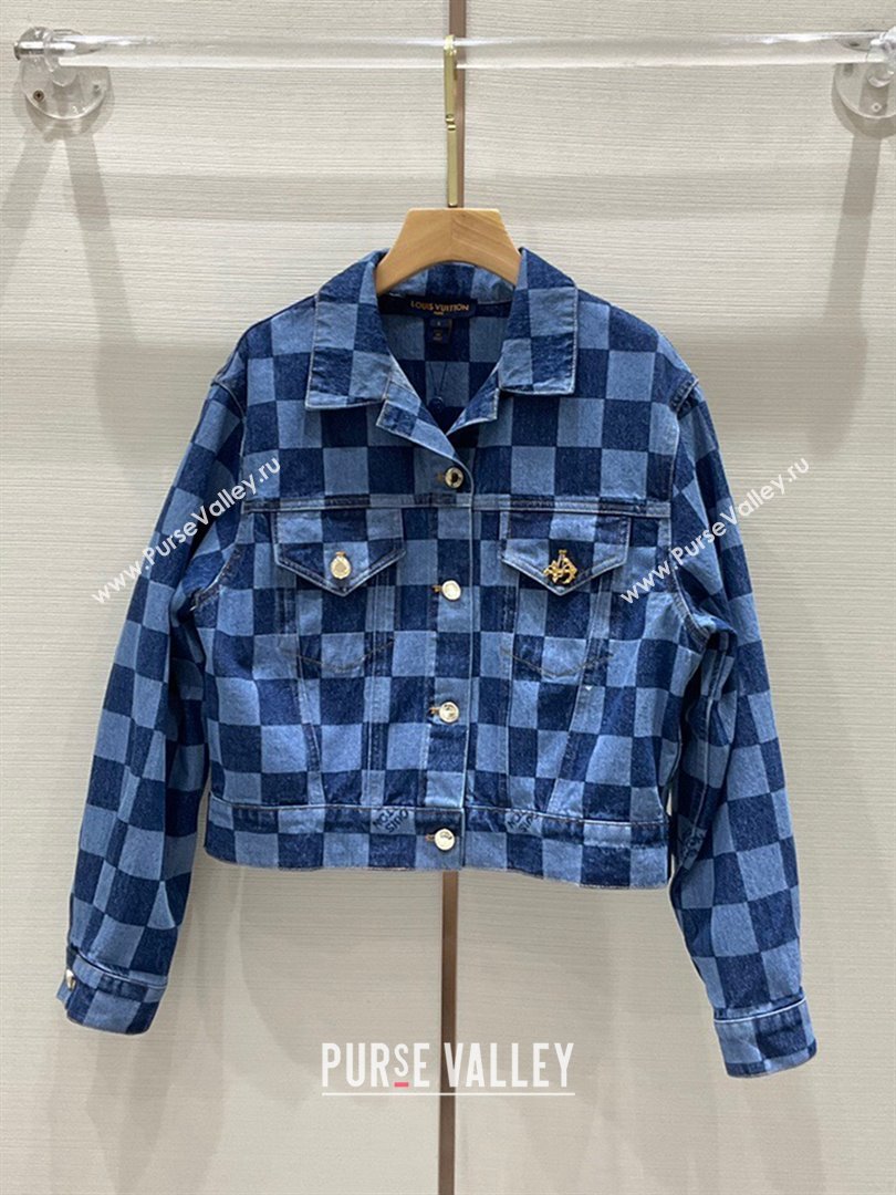 Louis Vuitton Denim Jacket LV11209 Blue 2024 (Q-2411209)