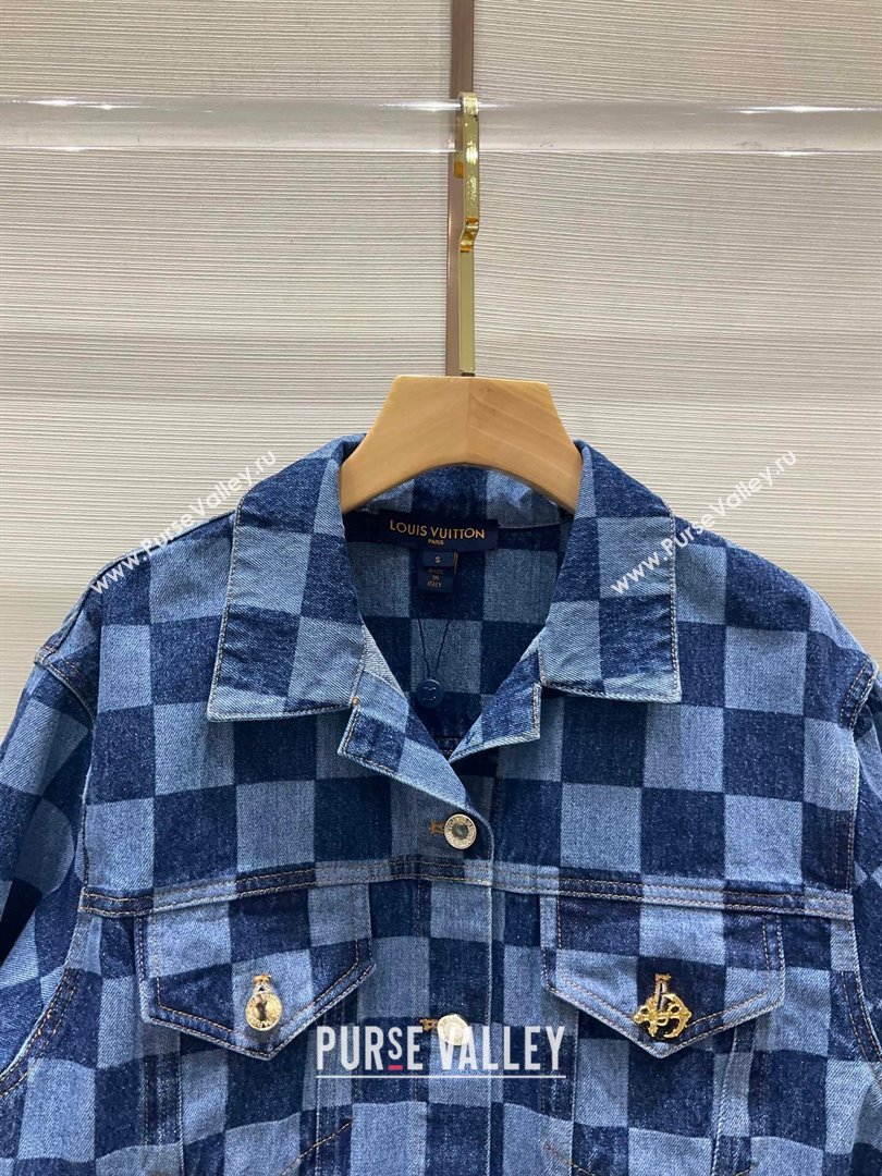 Louis Vuitton Denim Jacket LV11209 Blue 2024 (Q-2411209)